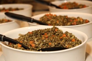 Warm French Lentils